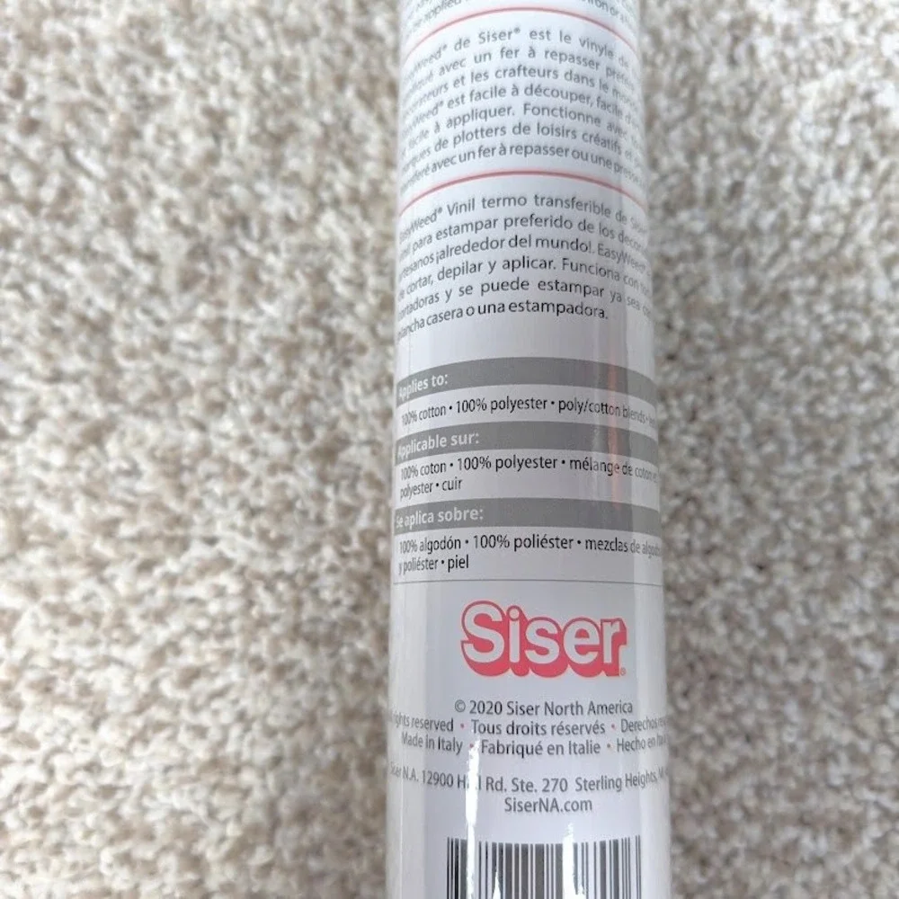 Siser EasyWeed HTV Heat Transfer Vinyl 11.8 in x 36 in White